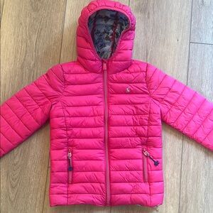 Joules Pink Kids Puffer Jacket